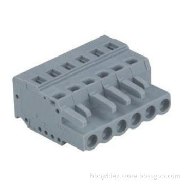 Gray Female Spring Clamp 24 - 14 AWG MCS Connector PA66 SP4